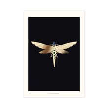 ZELLANDINE'S DRAGONFLY 'GOLD' PRINT