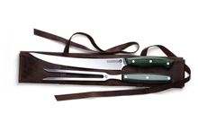 Savernake Knives Carving Set Duo (Summer Stripes), £350.00, www.savernakeknives.co.uk