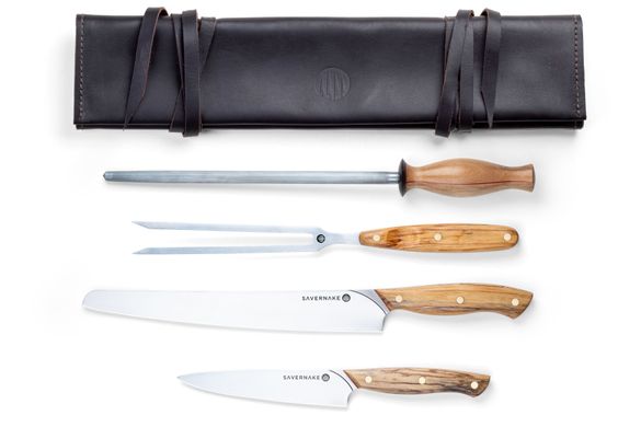 Savernake Knives Carving Set (African Olive), £875.00, www.savernakeknives.co.uk
