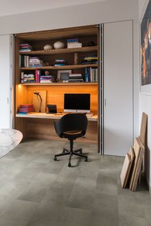 Oro Base Concrete Rock vinyl floor from £37.99 per m2 Quick-Step, quick-step.co.uk