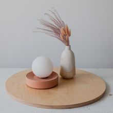 Solas Table Lamp Pink Plaster from £208, Spark & Bell, sparkandbell.com