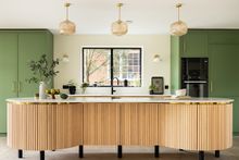 Amber Reeded Glass Stemmed Pendant Light from £158 Spark & Bell, sparkandbell.com