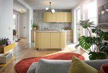 Schüller’s Lineo range featuring new shade, Sand Yellow. For more information, contact InHouse Inspired Room Design on 01434 400070 or visit www.inhouseltd.co.uk. German kitchens by InHouse Inspired Room Designs.