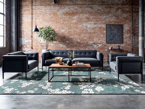 Sakura collection, 9850 Lake Blue from £175 (80 x 150cm), Louis De Poortere, louisdepoortere.com