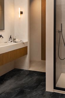 Moduleo LayRed Mustang Slate 70999 and Silky Satin 46532 from £47.99 per m2, Moduleo, moduleo.com