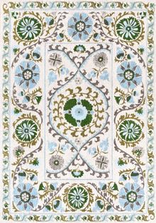 Antiquarian collection, Suzani, 9732 Slavia from £399 (140 x 200cm) Louis De Poortere, louisdepoortere.com