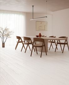 Woodline, Uniwood 01 cushion vinyl from £25.99 per m2, Leoline leoline.co.uk