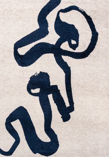 Craft collection, Ribbon, 9849 Sea Ink from £175 (80 x 150cm), Louis De Poortere, louisdepoortere.com