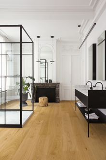 Cala, Natural Oak Extra Matt real wood floor from £99.99 per m2, Quick-Step, quick-step.co.uk