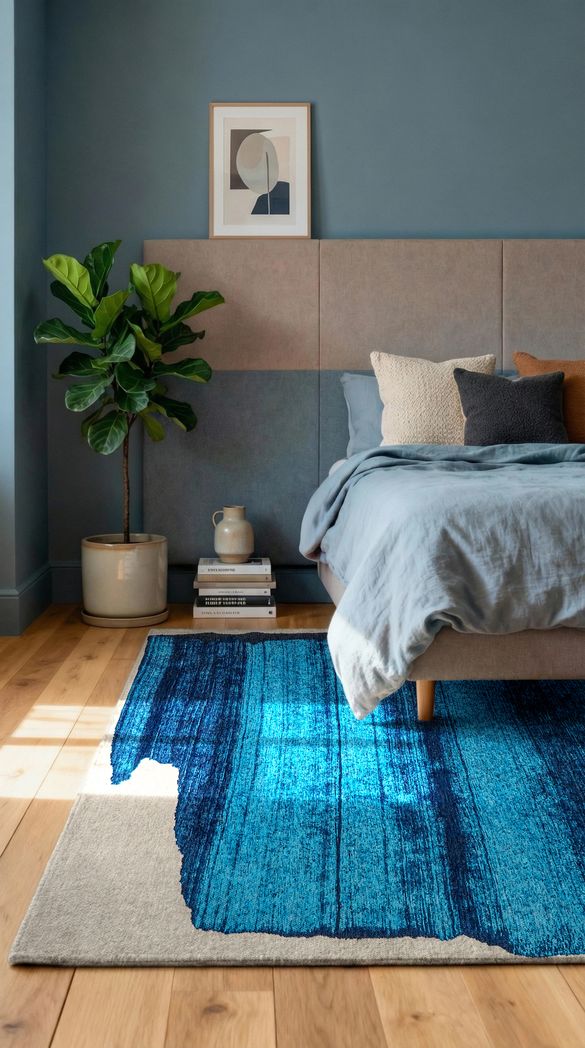 2080 Diva Blue, Brush collection from £175 (80 x 150cm), Louis De Poortere, louisdepoortere.be