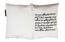 Charlie and the Chocolate Factory cushion (inside)