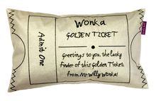 Golden Ticket cushion