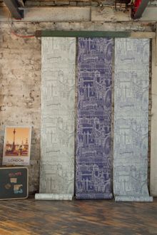 'Discovering London' Wallpaper by Laura Bohan at Graduate Collection