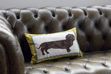 dachshund baguette cushion by Lisa Bliss at Graduate Collection