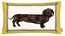 Dachshund baguette cushion by Lisa Bliss at Graduate Collection