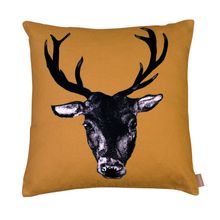 Stag Head cushion by lisa Bliss at Graduate Collection