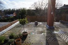 The Bakers’ roof terrace, complete with asphalt, at the start of the year. 