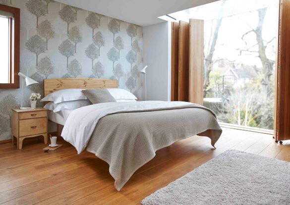 TONGA R BED WITH 2 DRAWER MODERN BEDSIDE R WITH CURVED HANDLES MEDIUM OAK TONGA R BED WITH 2 DRAWER MODERN BEDSIDE R WITH CURVED HANDLES MEDIUM OAK