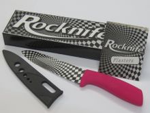Rocknife Pink Handle Packaging and Plaster 