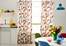 Notions Springtime roller blind paired with Vernal Rosebay Pink curtains