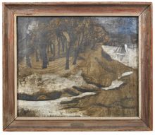 1928 (Pill Creek) by Ben Nicholson which sold for £722,500 (estimate £200,000-300,000. 