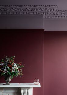 Wall: Grenache 372 – Pure Flat Emulsion Ceiling:  Lady Char’s Lilac 368 – Pure Flat Emulsion