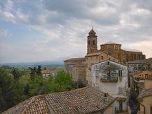 A view over Offida old town centre