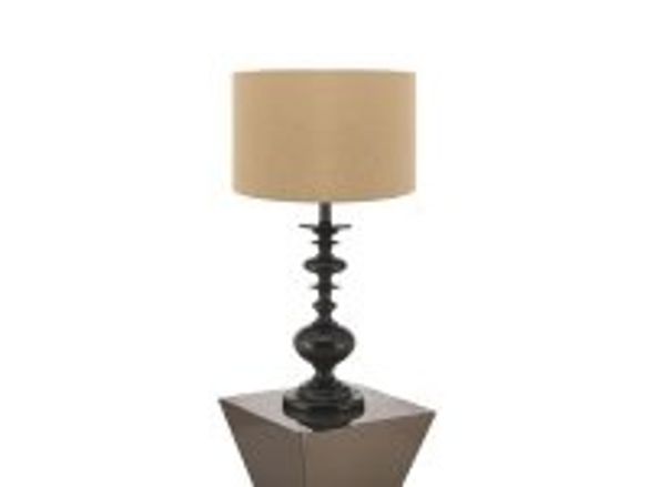 Add simple style with this wooden Aimbry Rococo table lamp