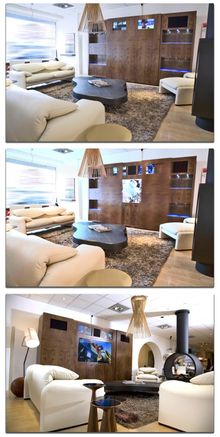 SmartWall Media TV Wall Unit - the ultimate 3 TV solution - showing electric doors