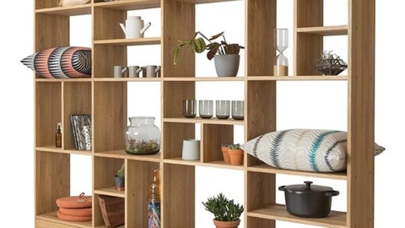 Luca shelving unit in oak